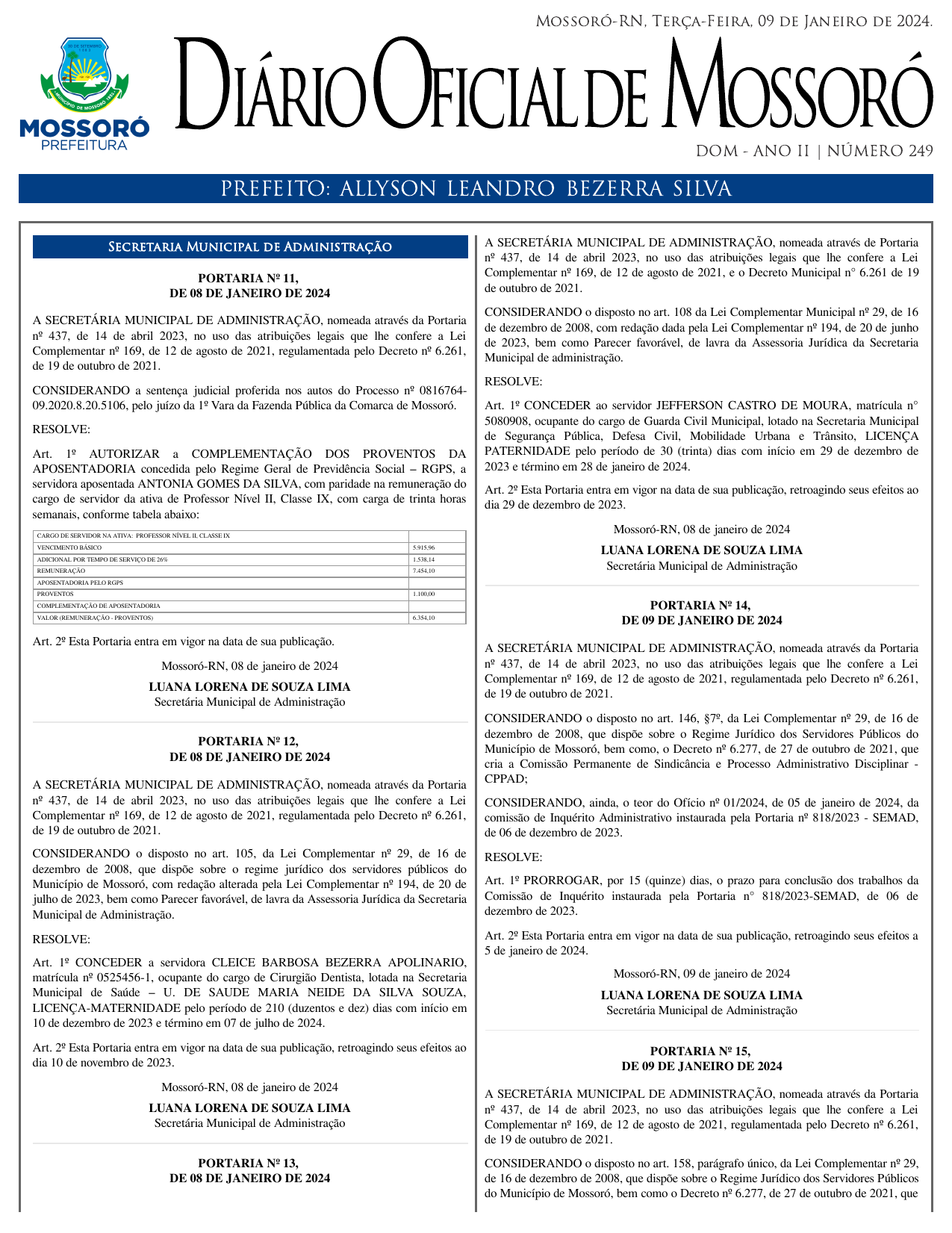 DOM Nº 249