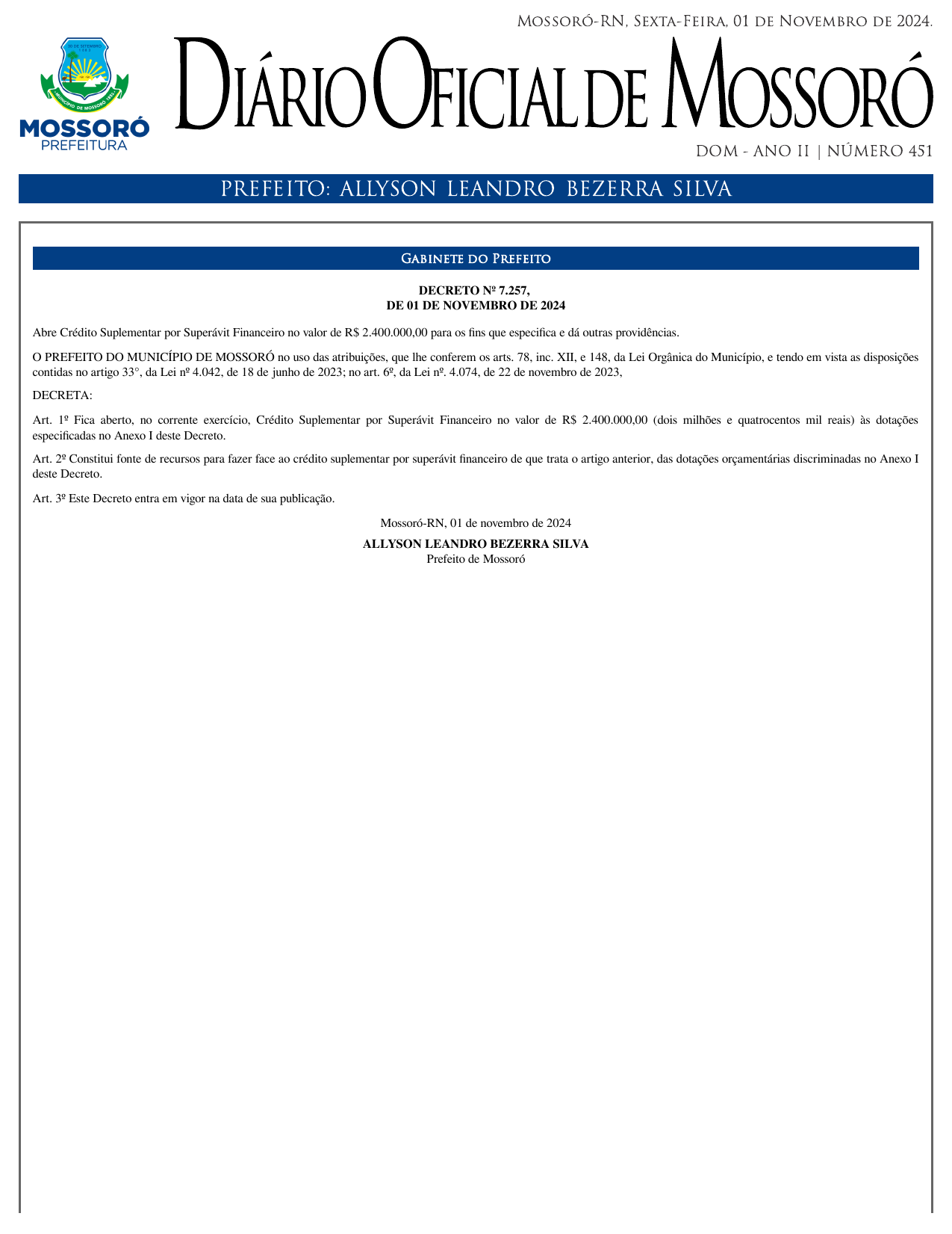 DOM Nº 451