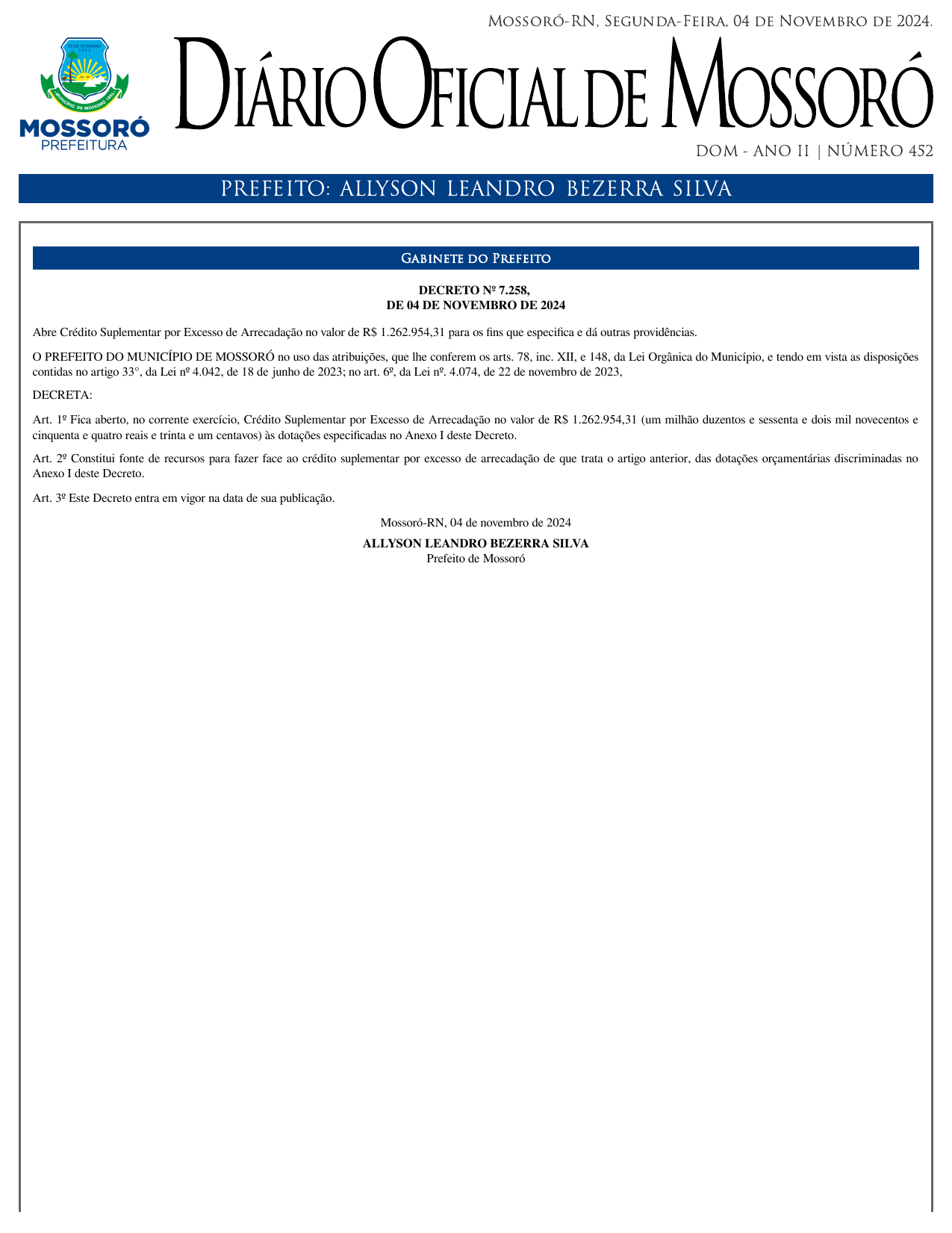 DOM Nº 452