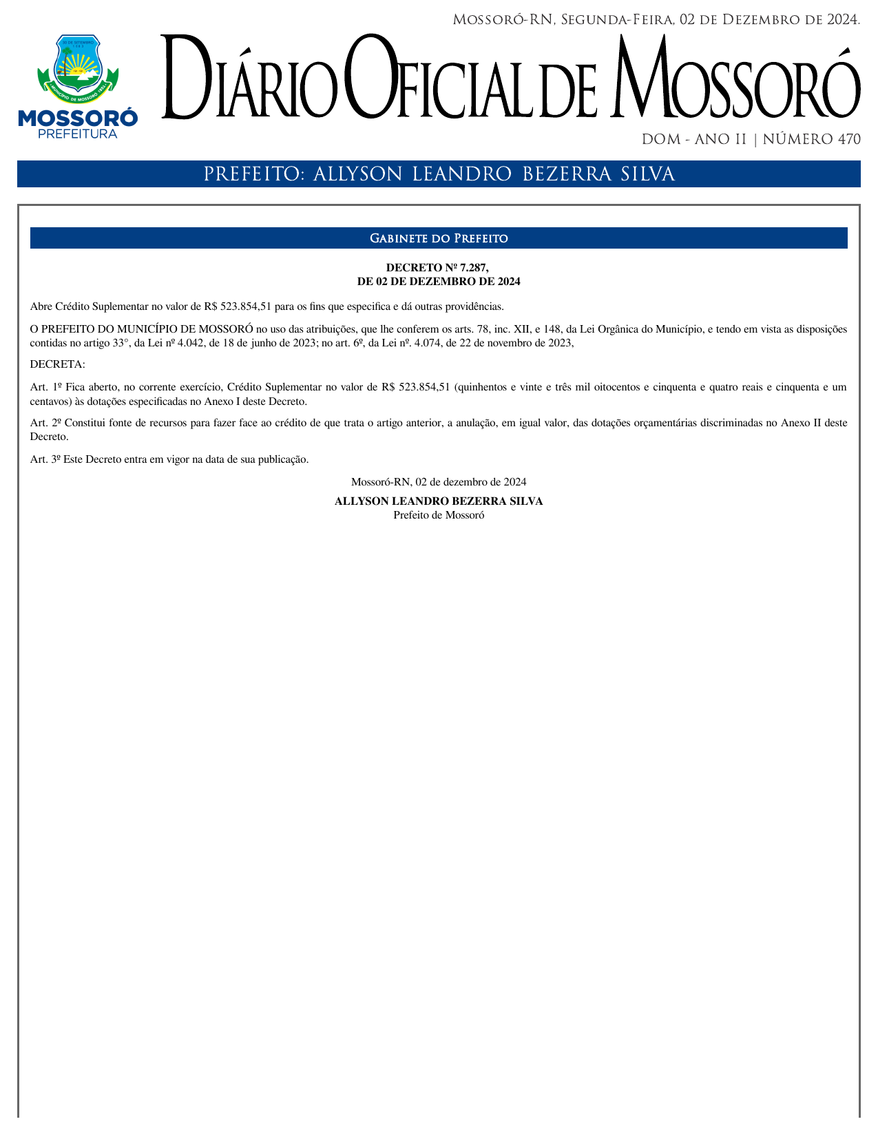 DOM Nº 470