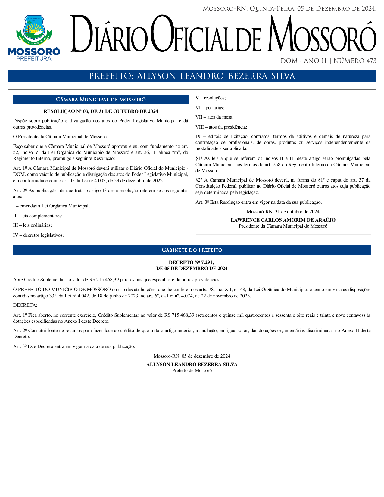 DOM Nº 473