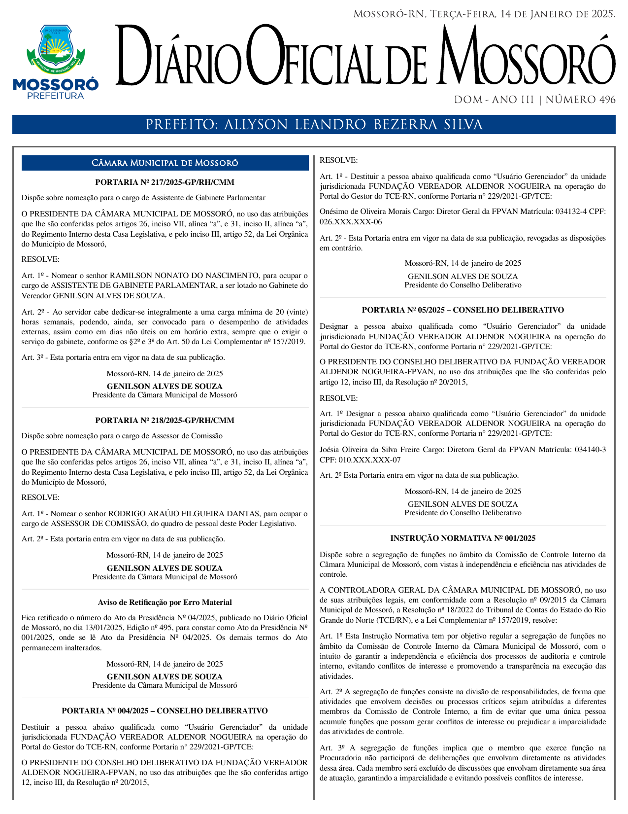 DOM Nº 496