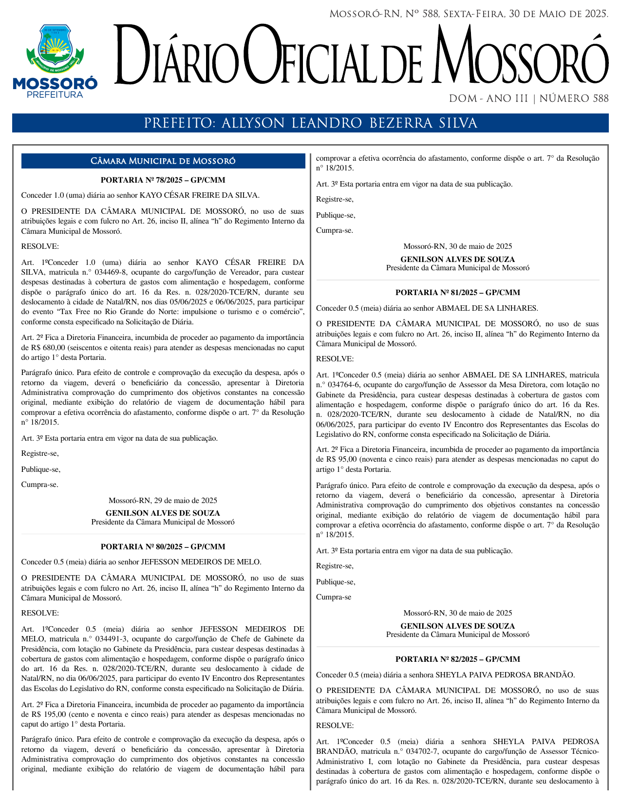 DOM Nº 588