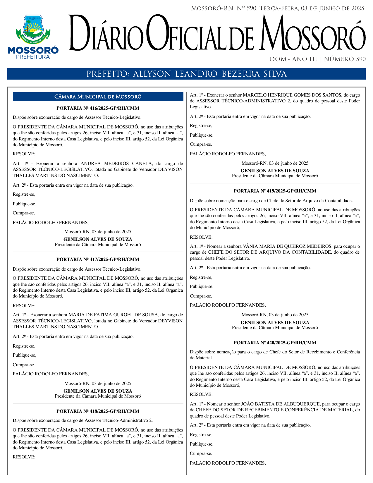 DOM Nº 590
