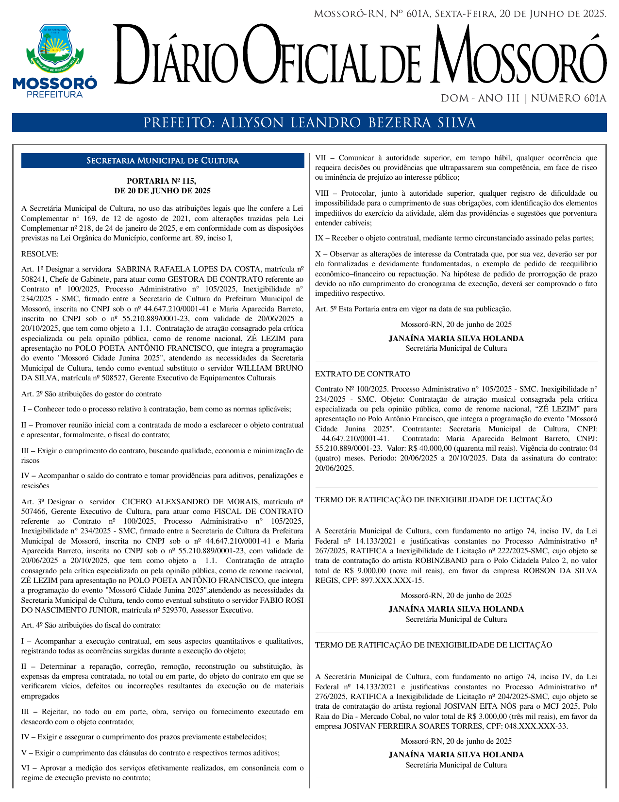 DOM Nº 601A