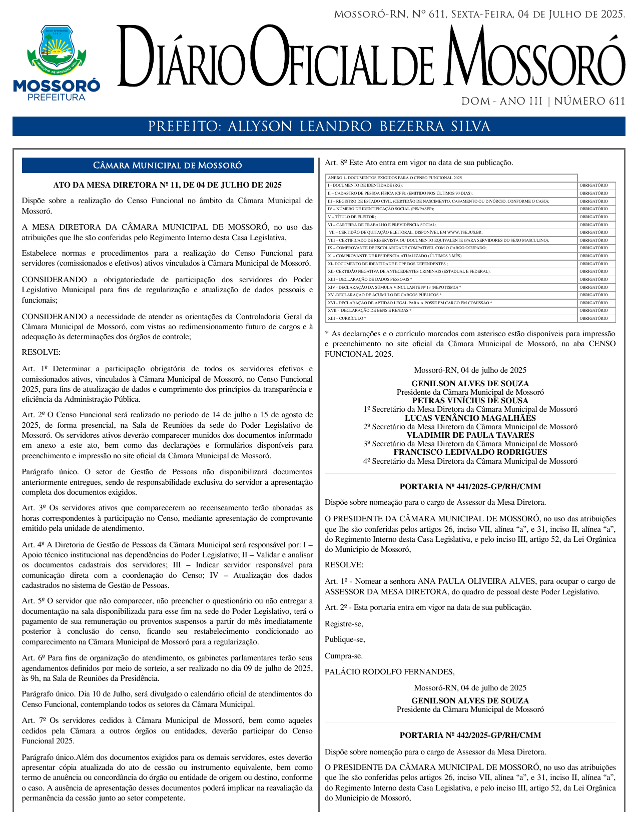 DOM Nº 611