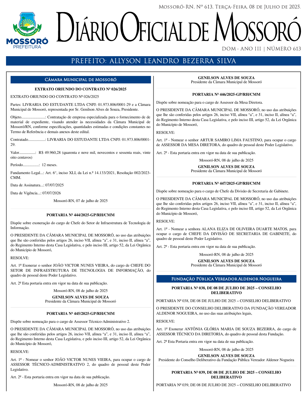 DOM Nº 613