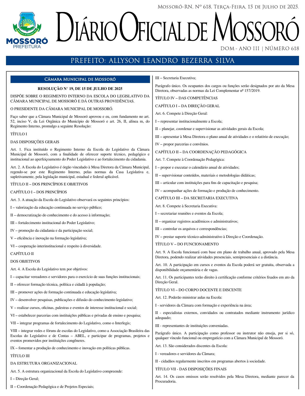 DOM Nº 618