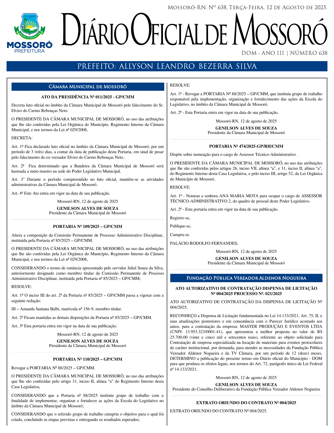 DOM Nº 638