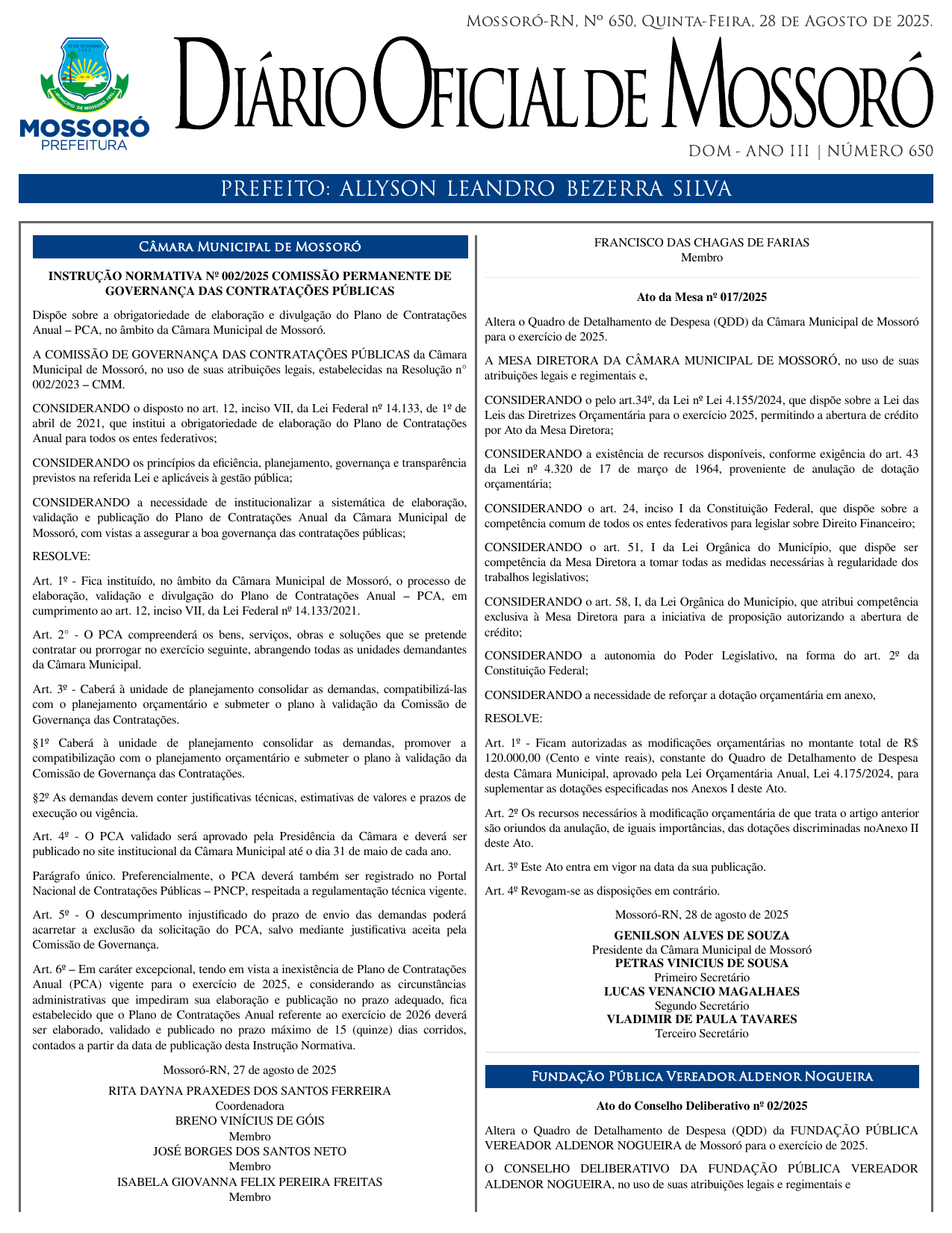 DOM Nº 650