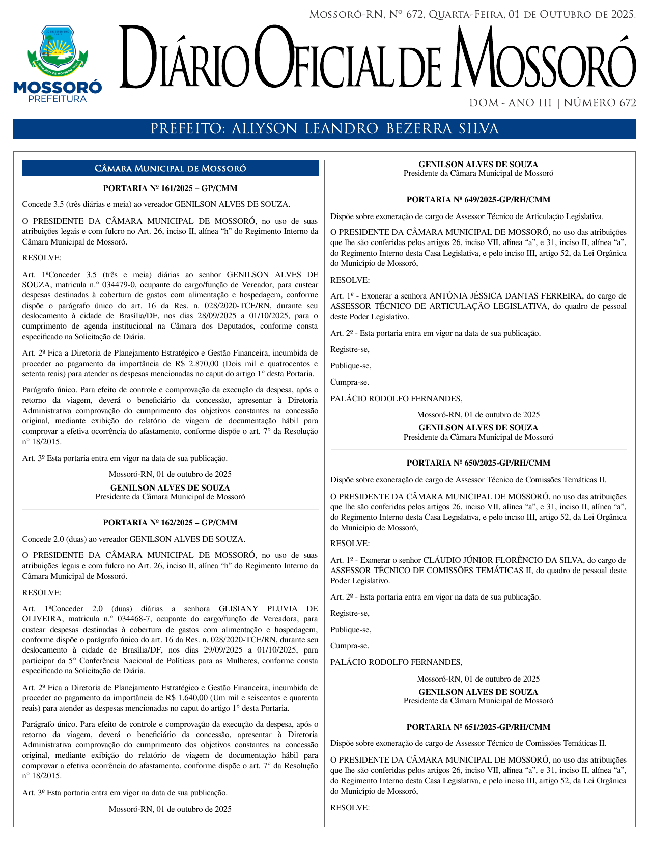 DOM Nº 672