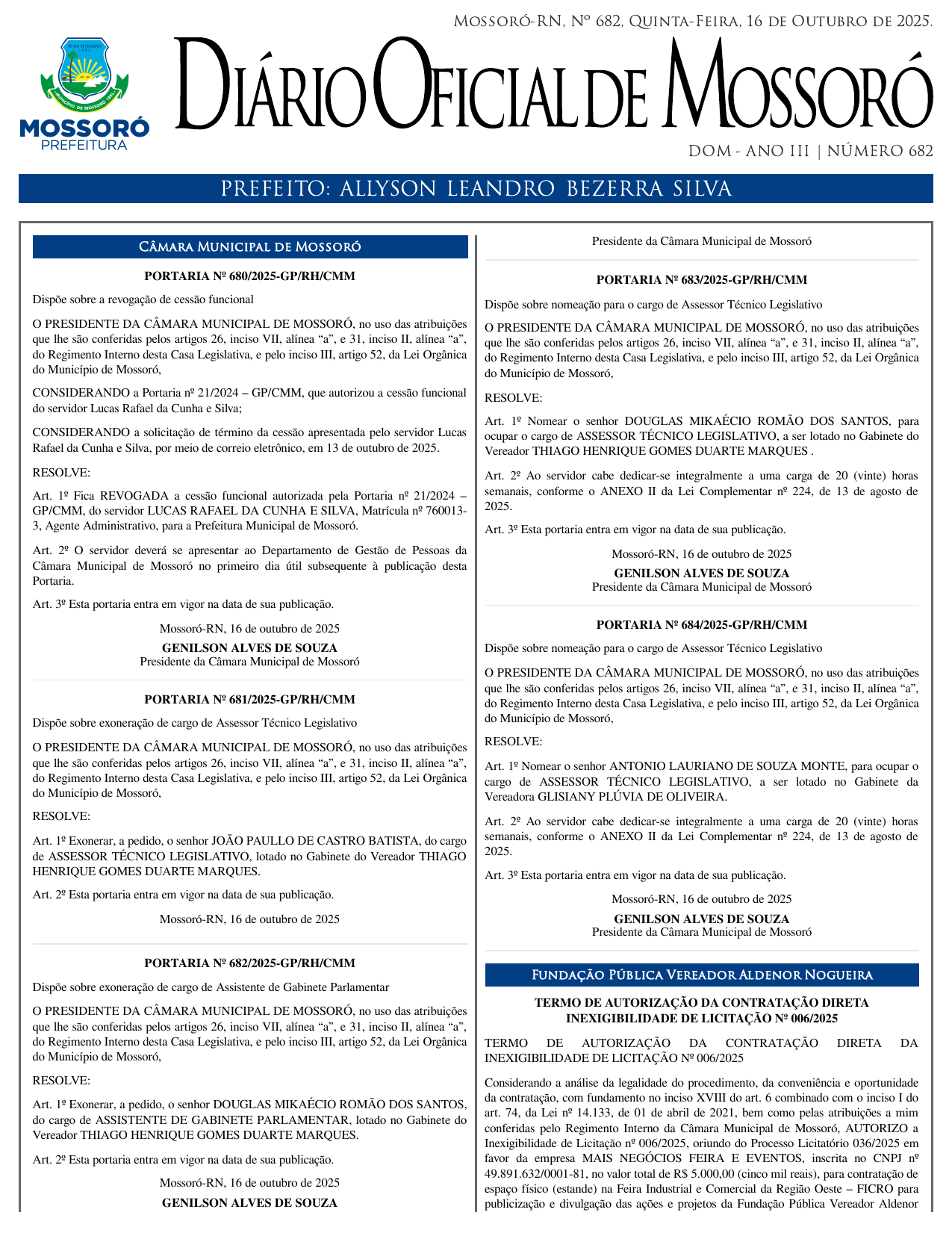 DOM Nº 682